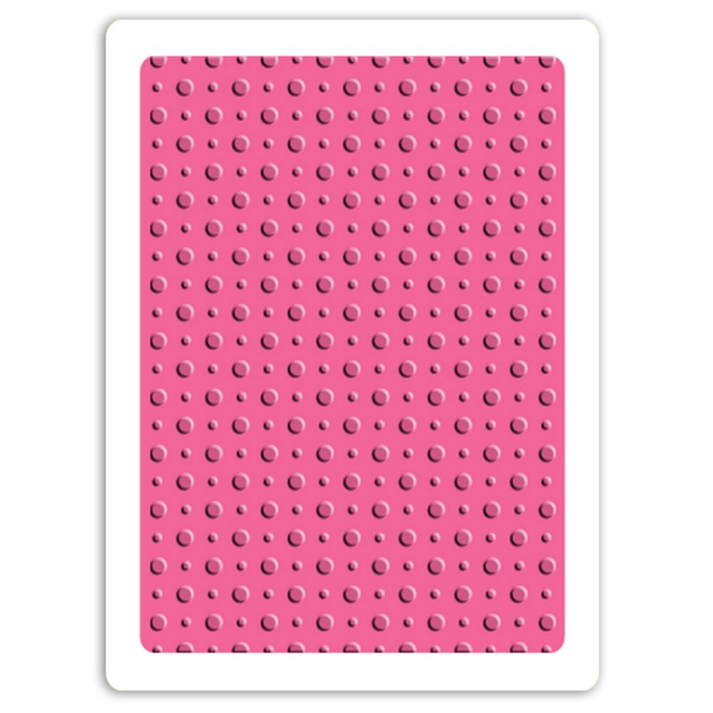Sizzix Embossing Folder Party Time Dots A2 Textured Impressions