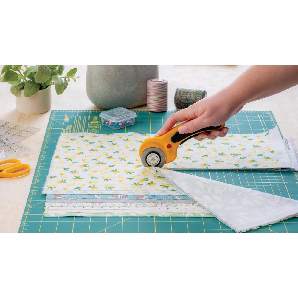 OLFA 45mm Ergonomic Rotary Cutter with Self Retracting Blade Made in Japan