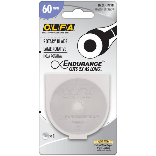 OLFA 60mm Blade ENDURANCE Refill Replacement for Rotary Cutter Made in Japan