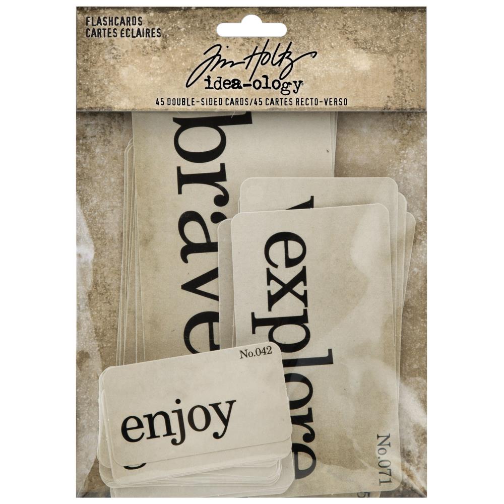 Tim Holtz idea-ology Flashcards Double Sided 45pc