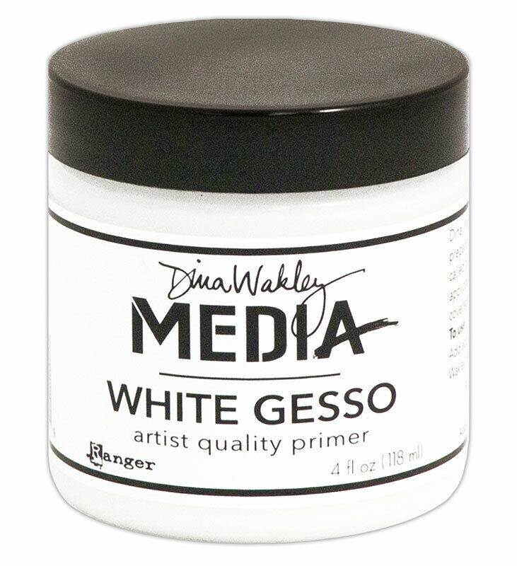 Dina Wakley Media White Gesso Artist Quality Primer 118ml