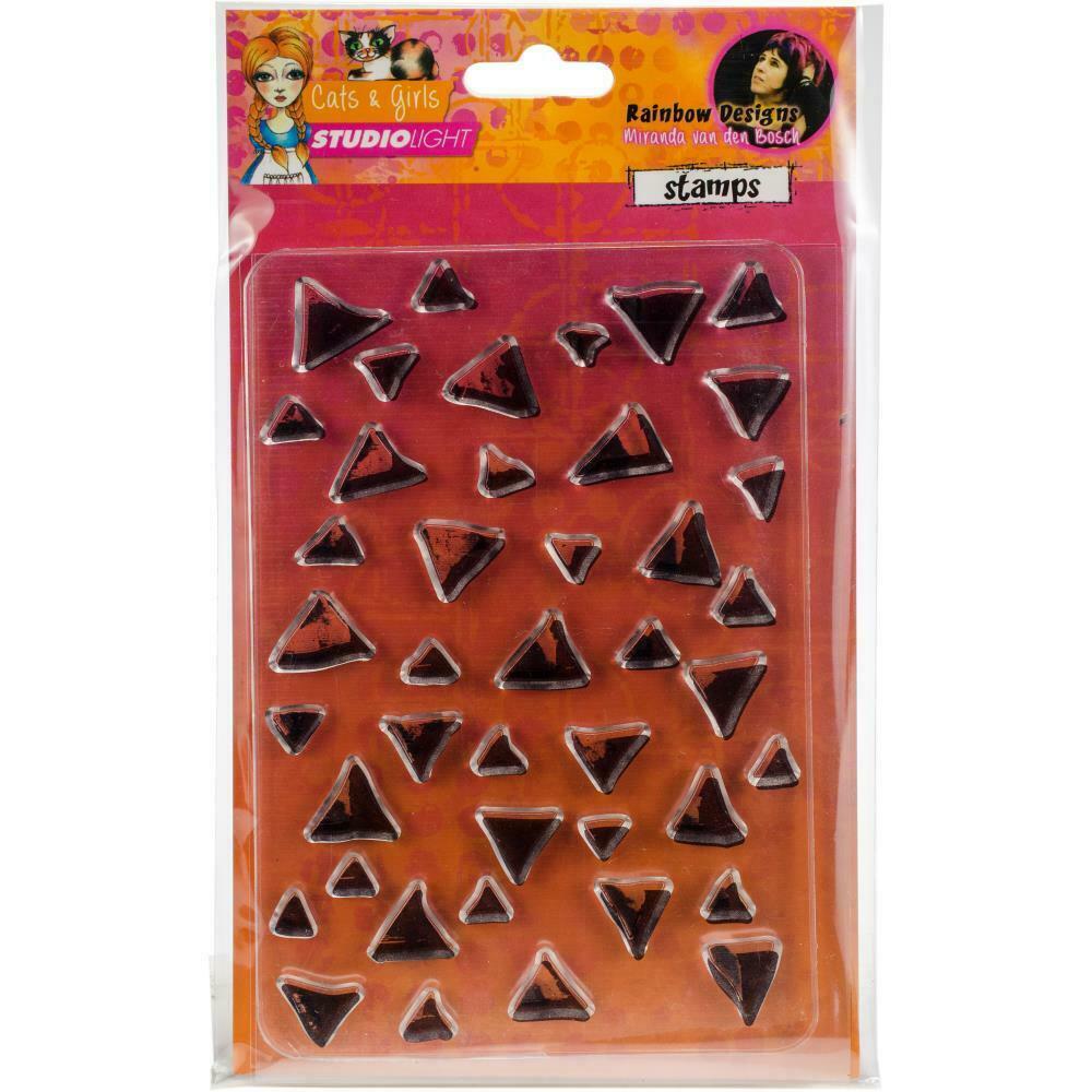 Studio Light Stamps Cats & Girls Triangles A6