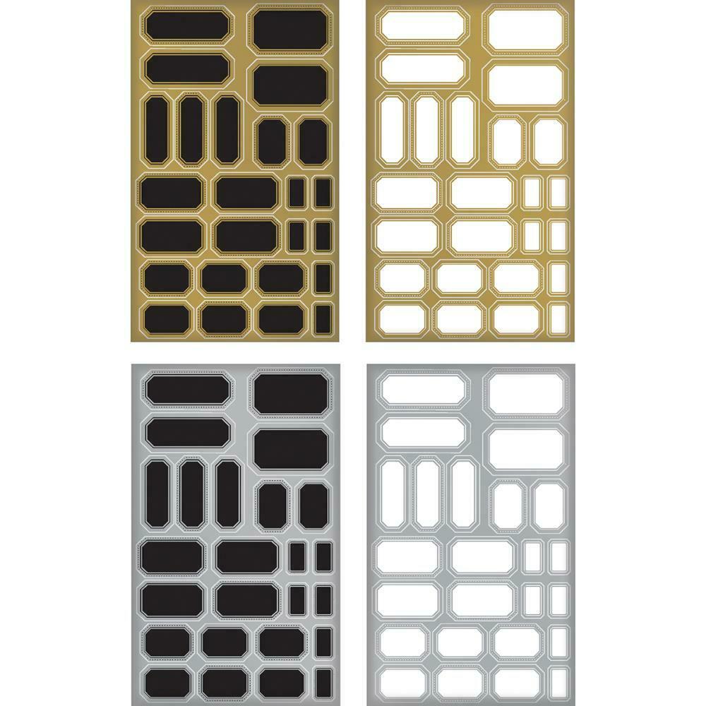 Tim Holtz idea-ology Metallic Finish Stickers Labels Gold Silver 100 stickers