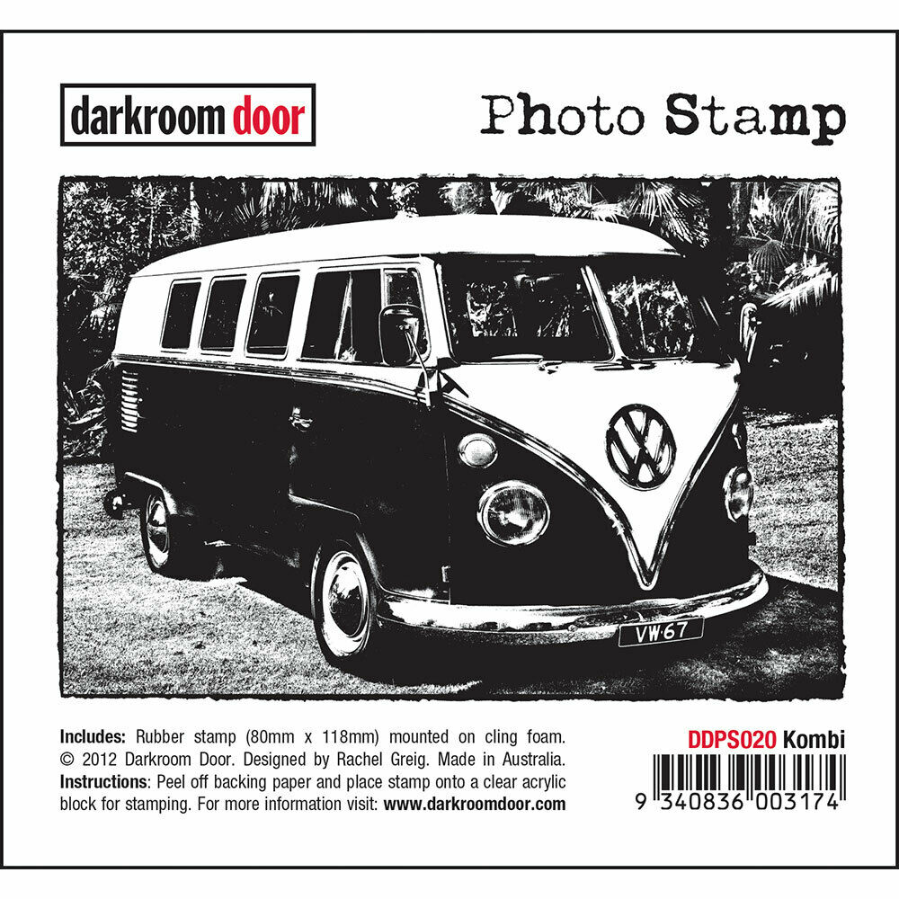 Darkroom Door Photo Rubber Stamp Kombi - 118mm x 80mm