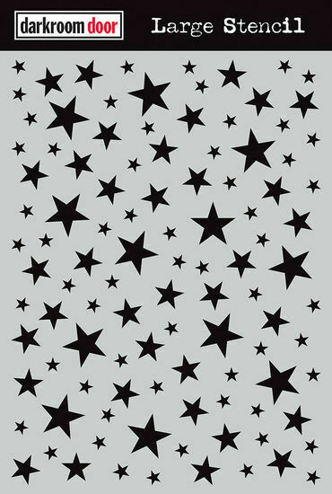 Darkroom Door Large Stencil Starry Night 9 x 12 inch Plastic
