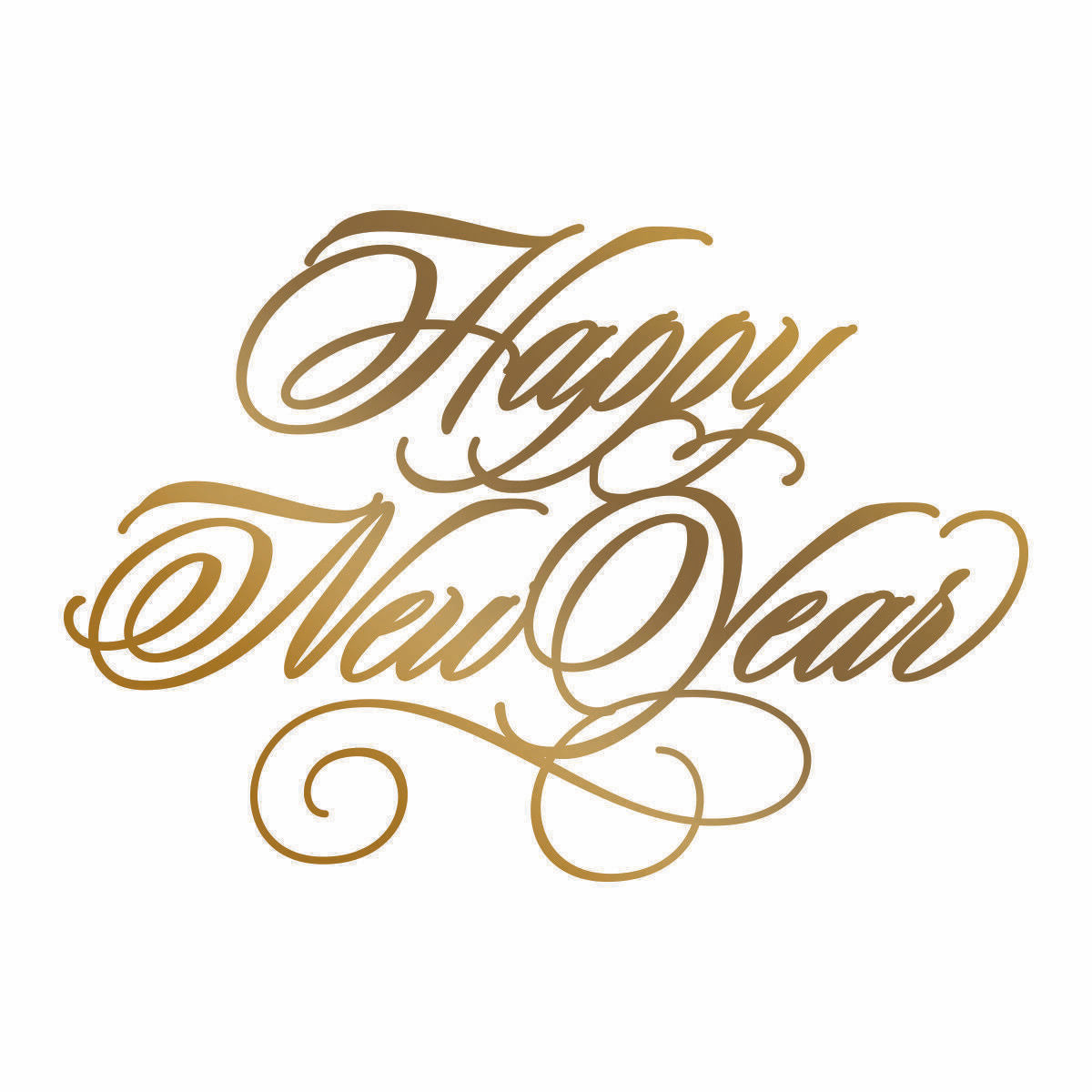 GoPress & Foil Happy New Year HotFoil Stamp Die Anna Griffin - Hot Foil