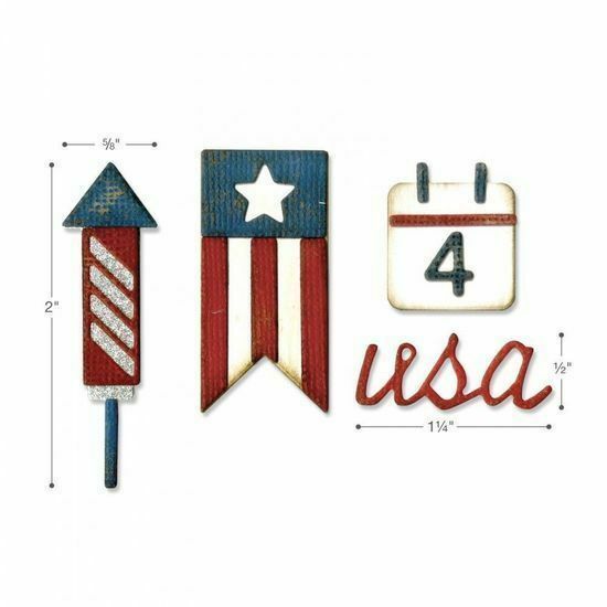 Sizzix Sidekick Dies Side-Order Americana Thinlits Texture Fades Tim Holtz