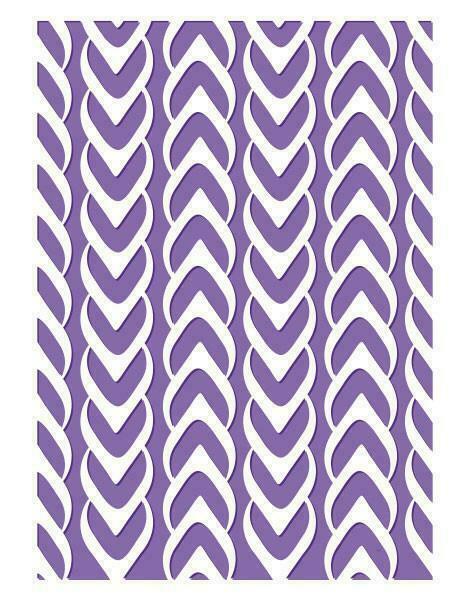 Couture Creations Weaved Premium Embossing Folder 5" x 7"