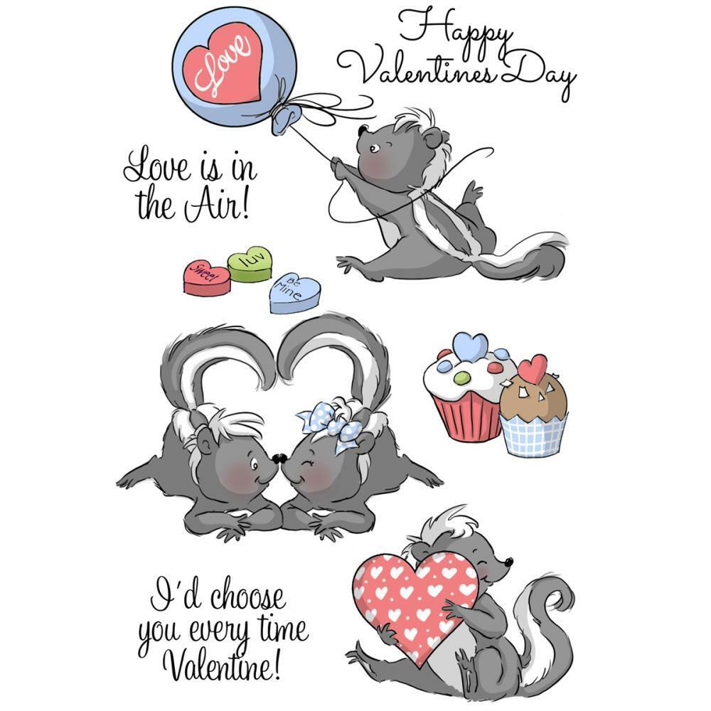 Art Impressions In The Air Set Clear Stamps Made in USA 8 pcs