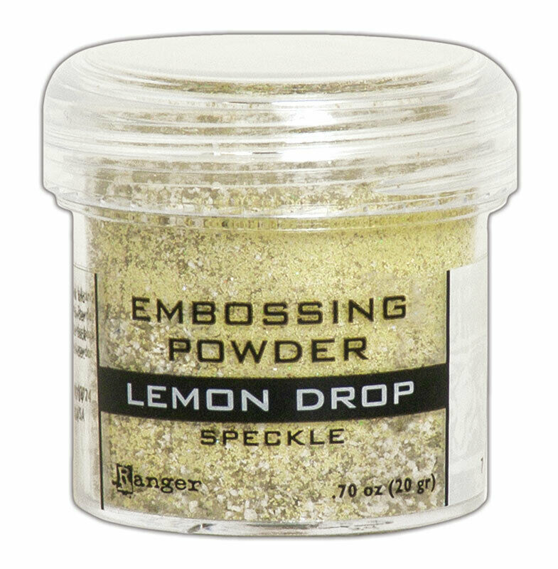 Ranger Embossing Powder Speckle - Lemon Drop 1oz Jar Weight 0.70oz/20gr