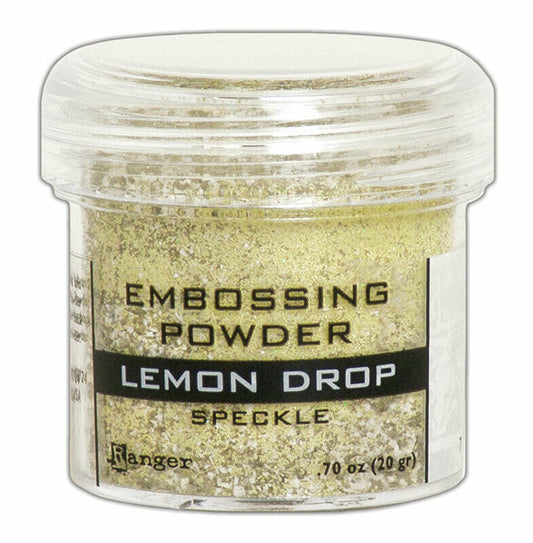 Ranger Embossing Powder Speckle - Lemon Drop 1oz Jar Weight 0.70oz/20gr