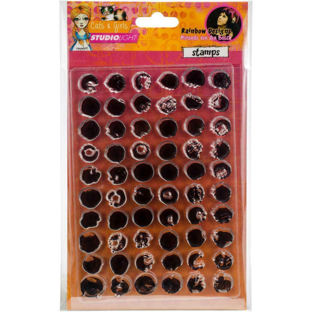 Studio Light Stamps Cats & Girls Circles A6