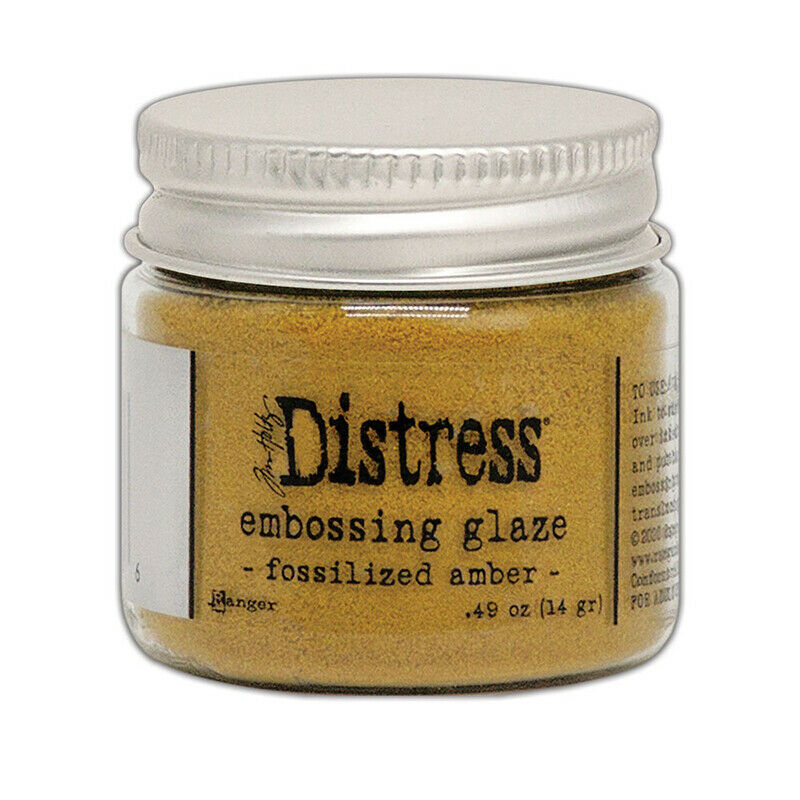 Tim Holtz Distress Embossing Glaze Powder - Fossilized Amber - 14gr / 0.49oz Ranger