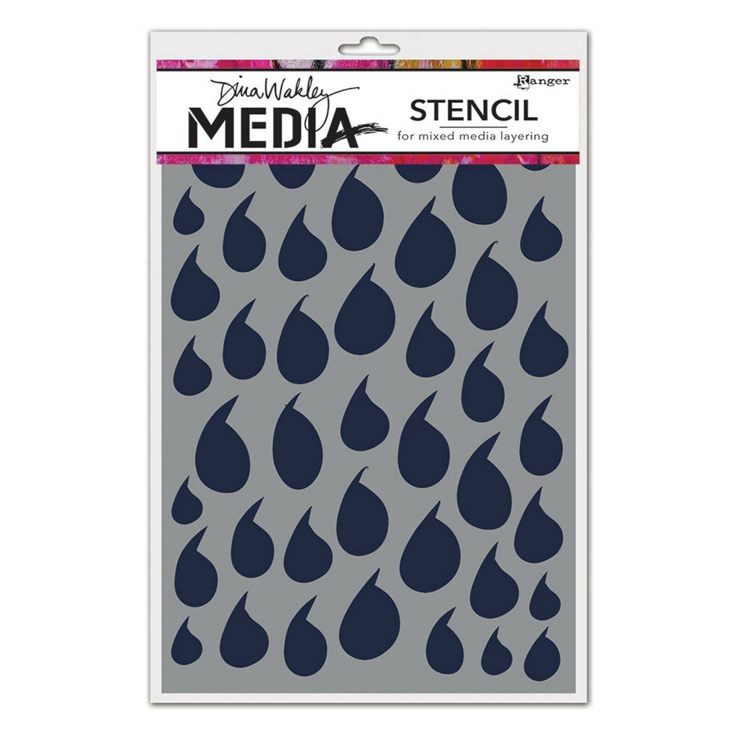 Dina Wakley Media Stencil Dollops 6" x 9" MDS60598