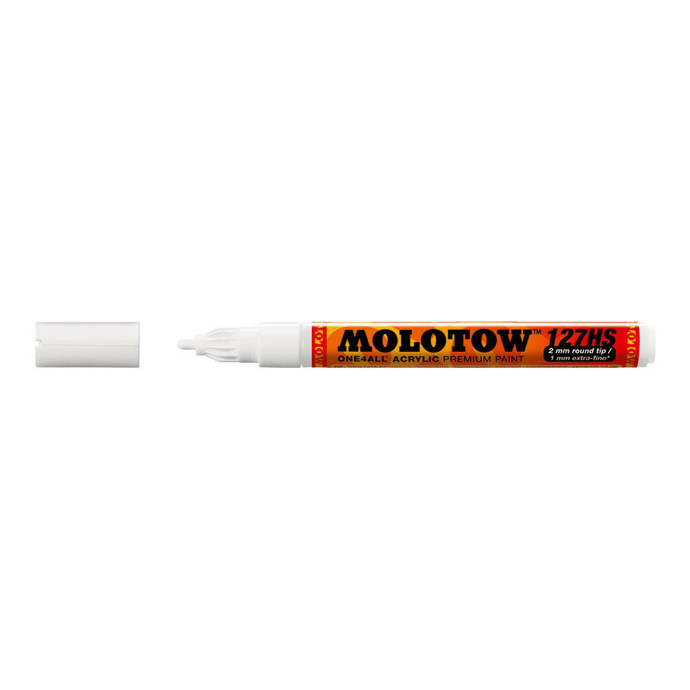 Molotow ONE4ALL 127HS Signal White Acrylic Marker Pen 2mm Colour 160