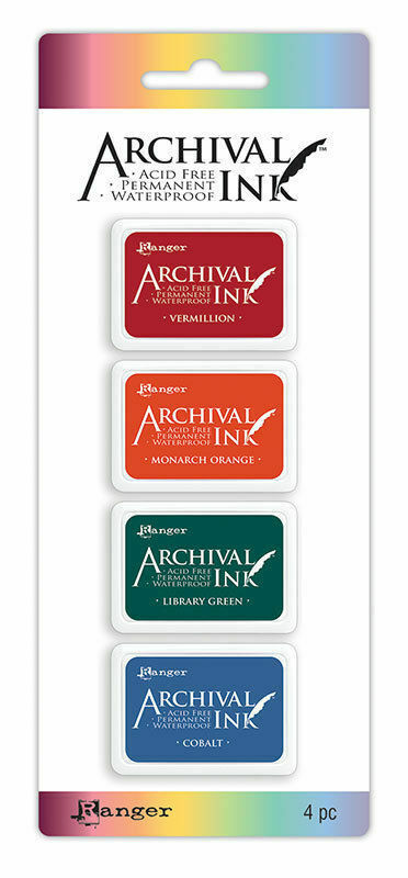 Ranger Archival Ink Pad Mini Set Kit #1 4pc