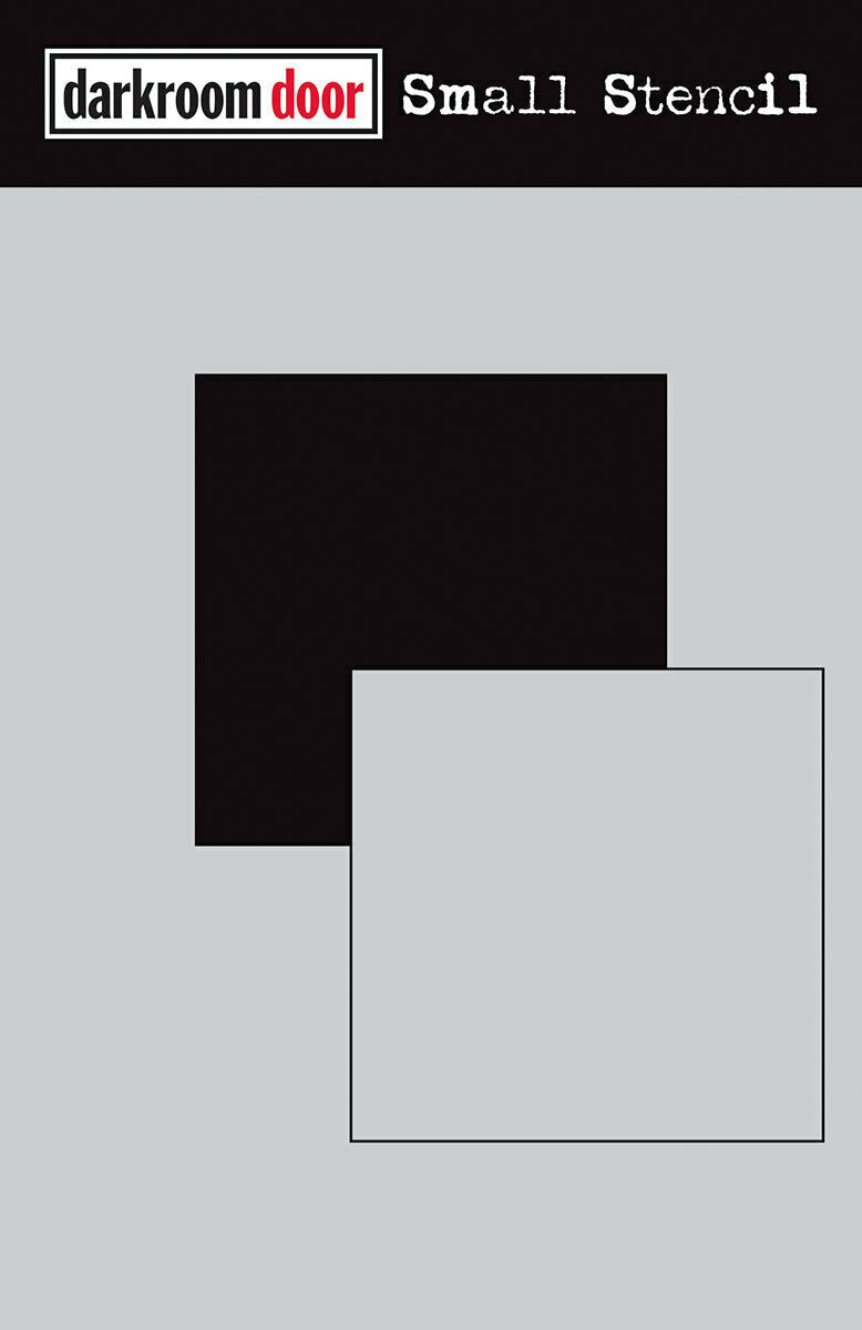 Darkroom Door Small Stencil Square Set 4.5in x 6in Plastic