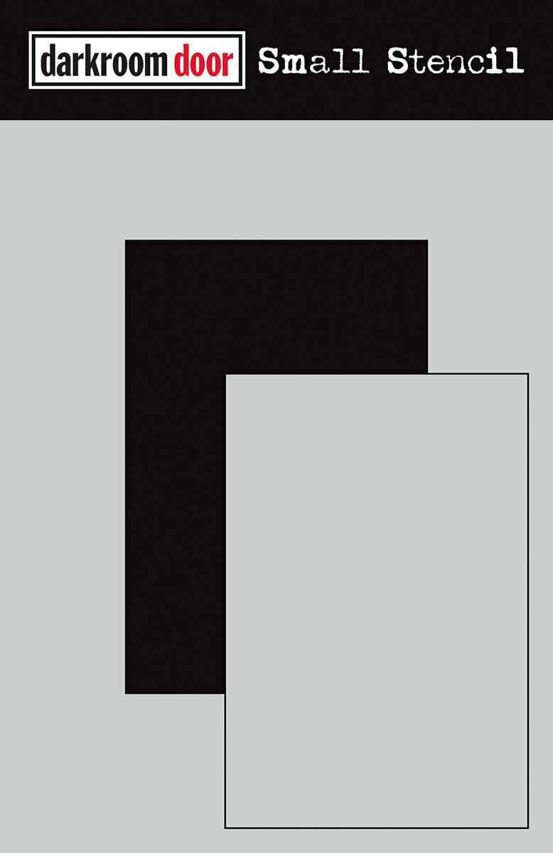 Darkroom Door Small Stencil Short Rectangle Set 4.5in x 6in Plastic