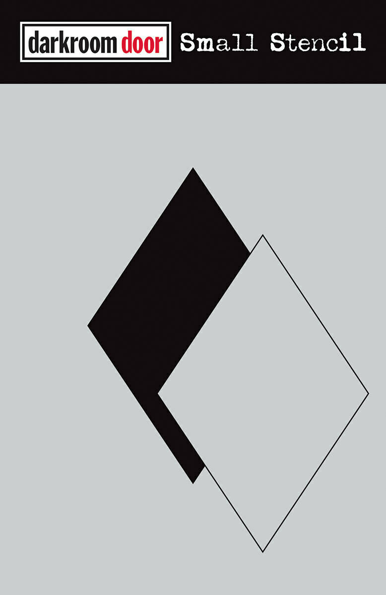 Darkroom Door Small Stencil Diamond Set 4.5in x 6in Plastic