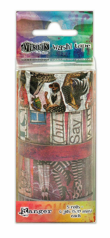 Dylusions Dyan Reaveley Washi Tape - 5 rolls of 5.49m each Ranger