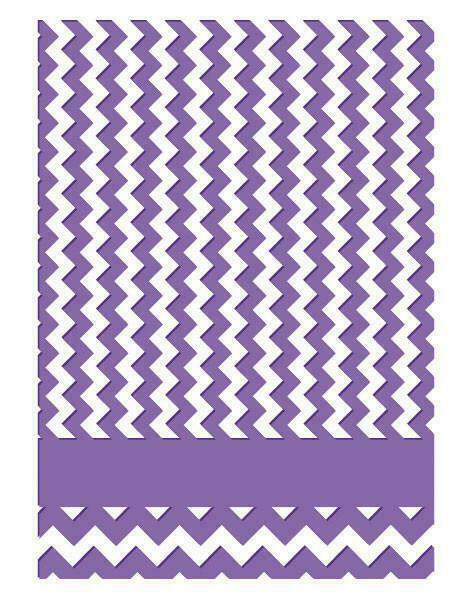 Couture Creations Chevron Premium Embossing Folder 5" x 7"