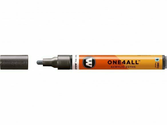 Molotow ONE4ALL 227HS Metallic Silver Marker Pen 4mm Colour 227