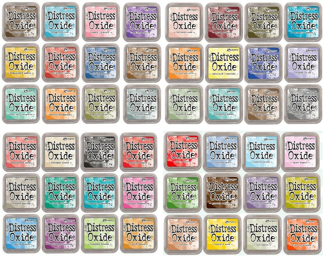 Tim Holtz Distress Oxide Ink Pad - Crackling Campfire | Inchiostro Ossidato Per Stamping E Art Journaling - Foto 5