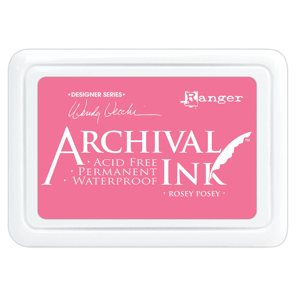 Ranger Archival Ink Stamp Pad Permanent 97mm x 70mm Acid Free Non Toxic