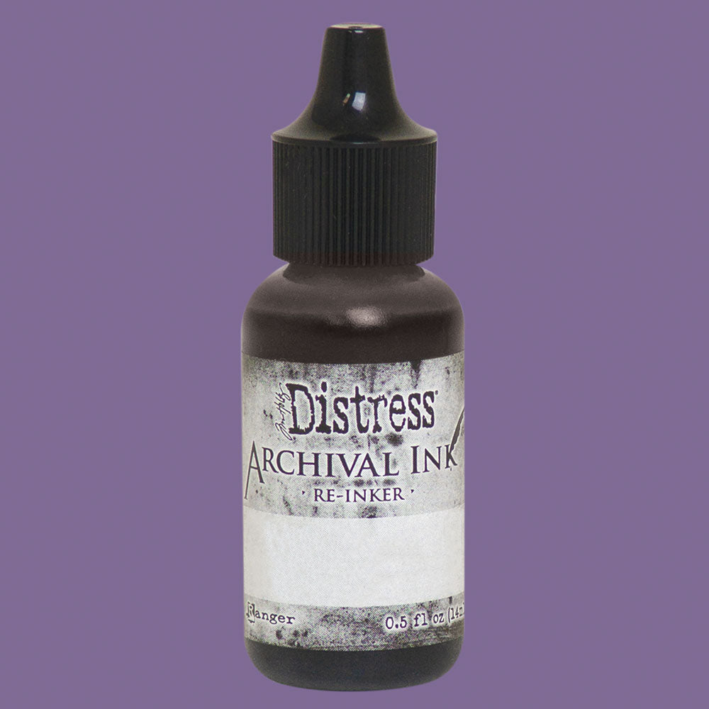 Tim Holtz Dusty Concord Distress Archival Ink Reinker Refill 0.5oz / 14ml
