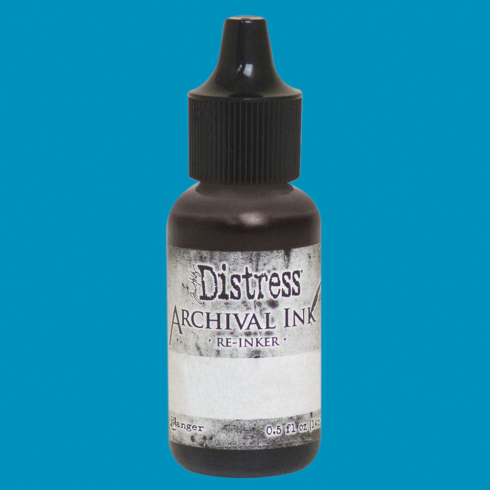 Tim Holtz Mermaid Lagoon Distress Archival Ink Reinker Refill 0.5oz / 14ml