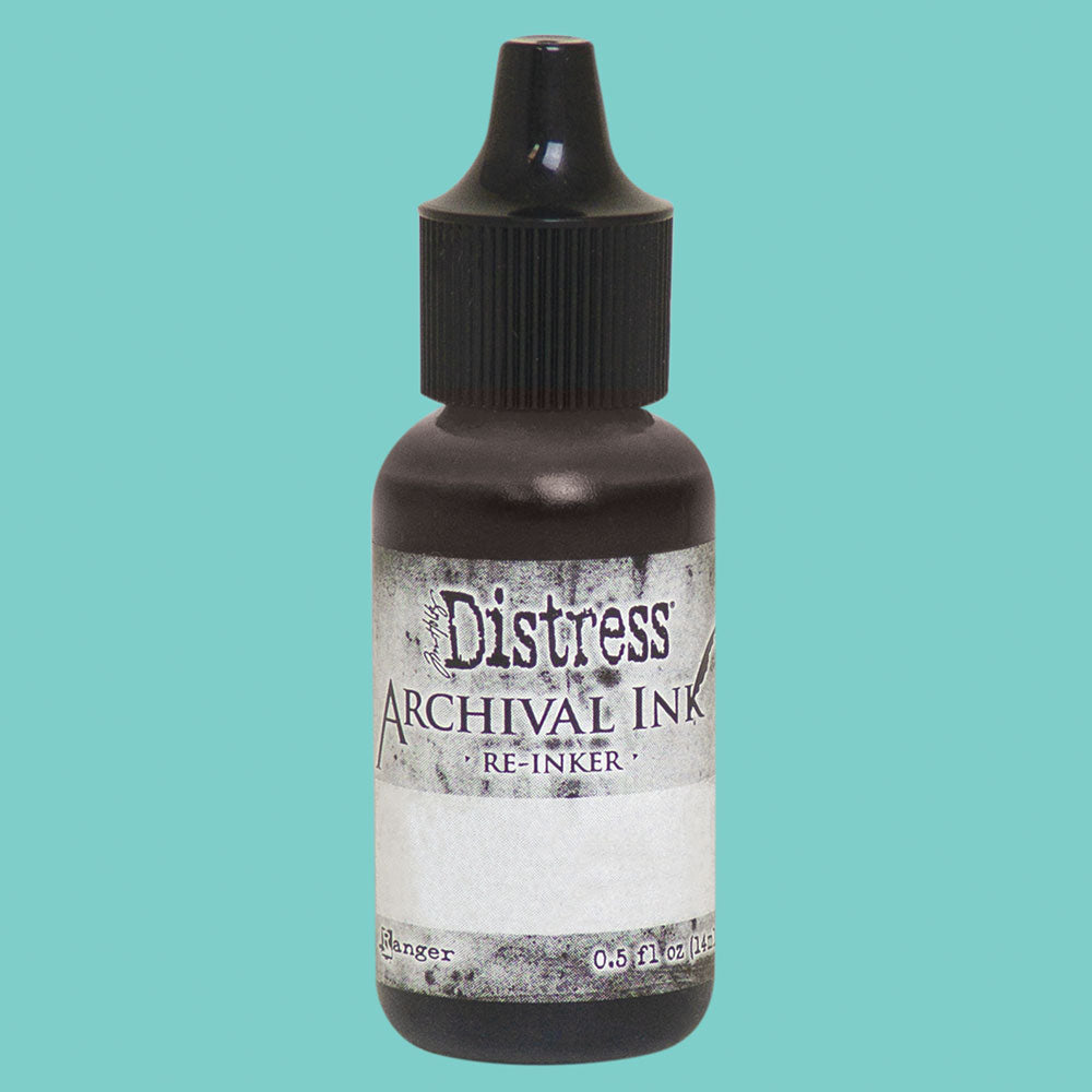 Tim Holtz Distress Archival Ink Salvaged Patina Reinker Refill 0.5oz / 14ml
