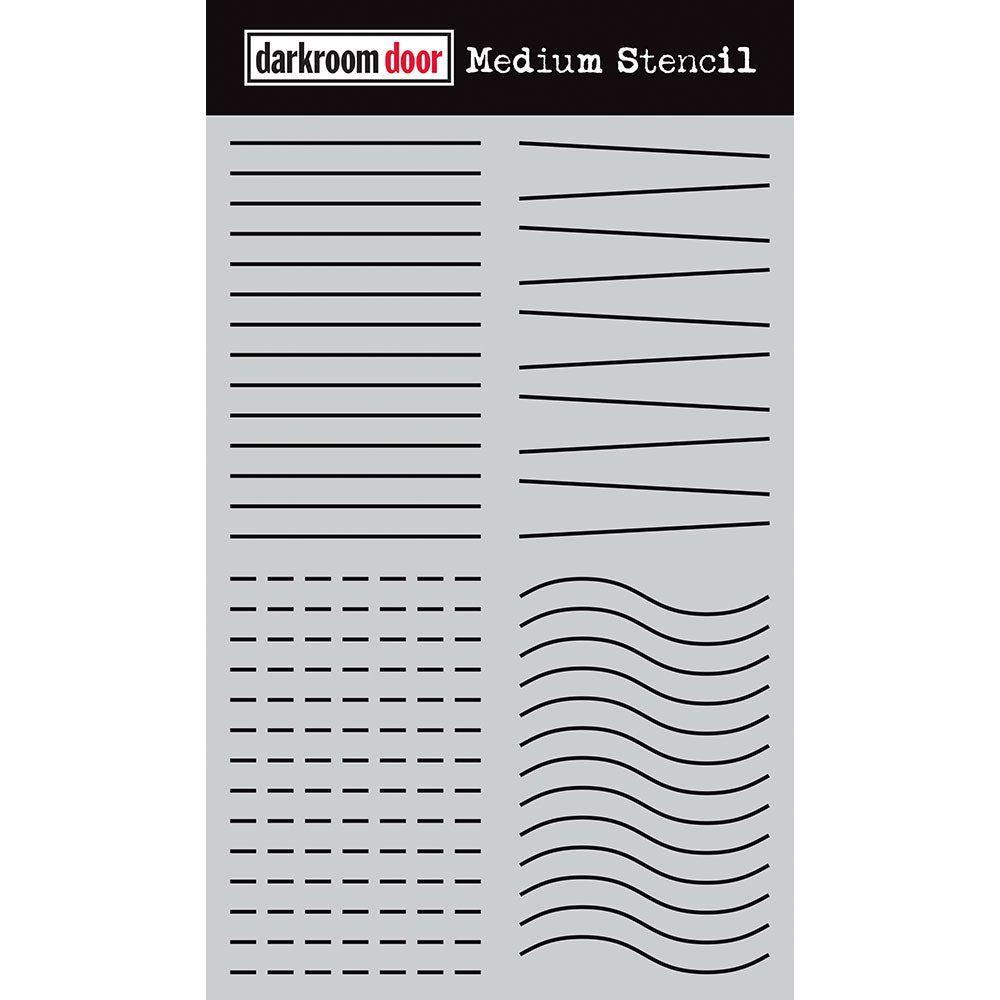 Darkroom Door Medium Stencil Journal Blocks 9" x 6" Plastic