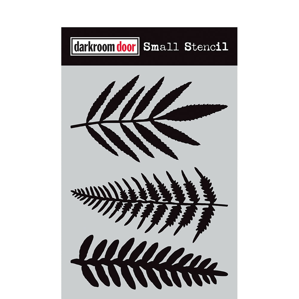 Darkroom Door Small Stencil Ferns 4.5 x 6 inch Plastic