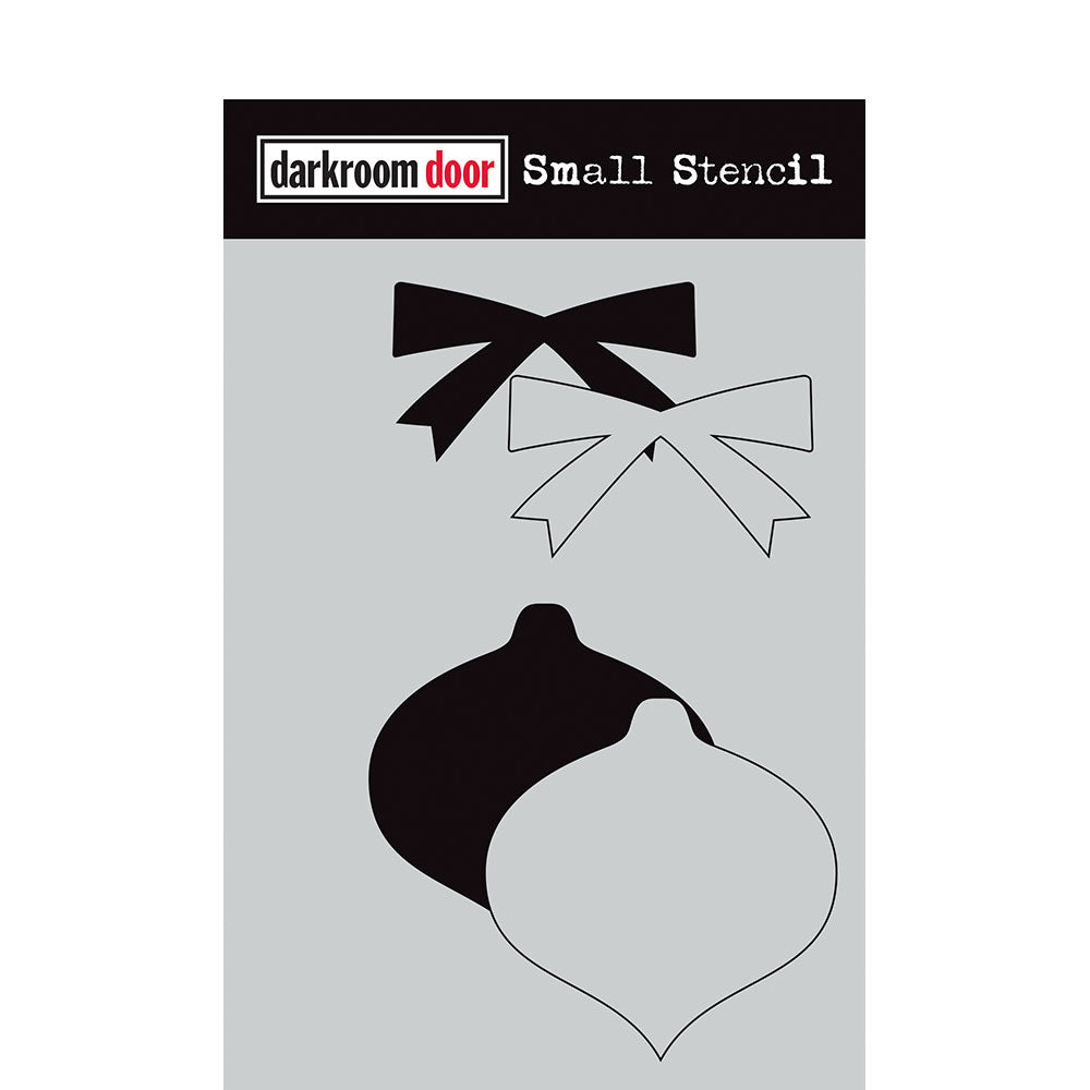 Darkroom Door Small Stencil Bauble Set 4.5in x 6in Plastic