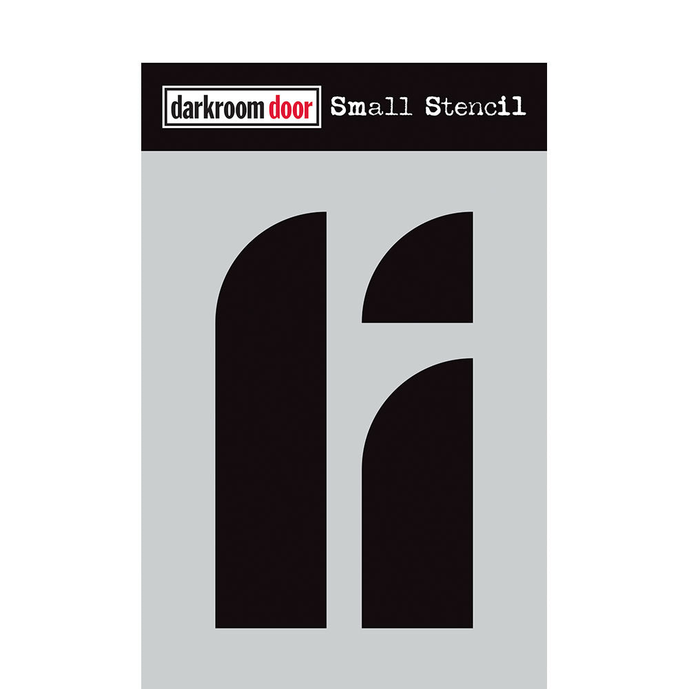 Darkroom Door Small Stencil Half Arches 4.5in x 6in Plastic