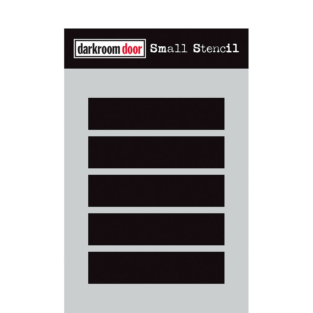 Darkroom Door Small Stencil Five Strips 4.5in x 6in Plastic