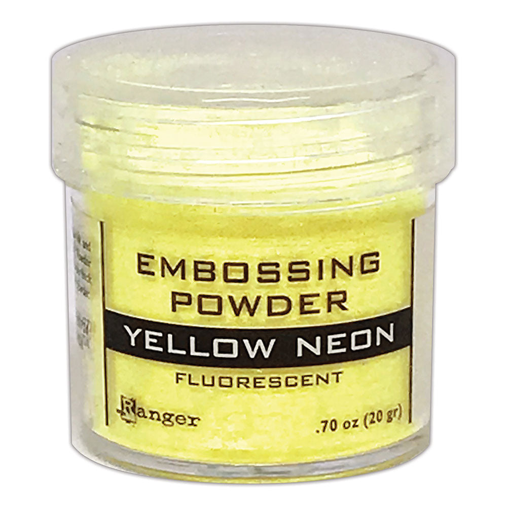 Ranger Embossing Powder Yellow Neon Fluorescent 1oz Jar Weight 0.70oz/20gr