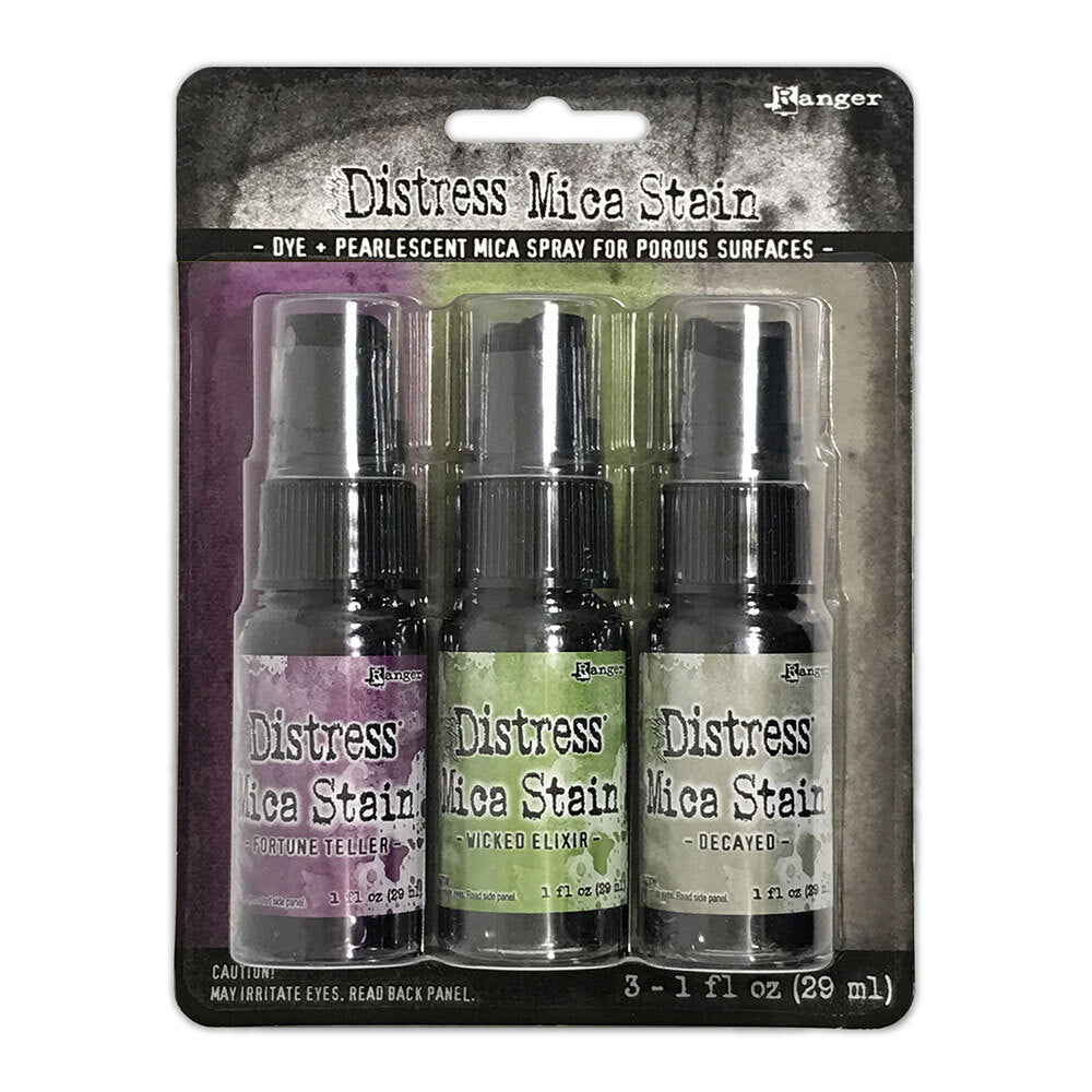 Tim Holtz Distress Mica Stain Halloween Set 4 Colours 3 x 29ml