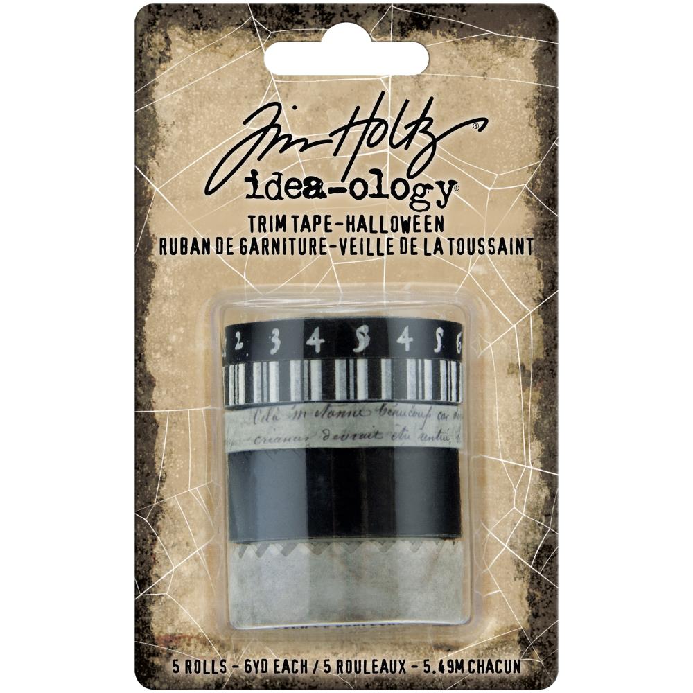 Tim Holtz idea-ology Trim Tape Halloween 5 Rolls Project Embellishments