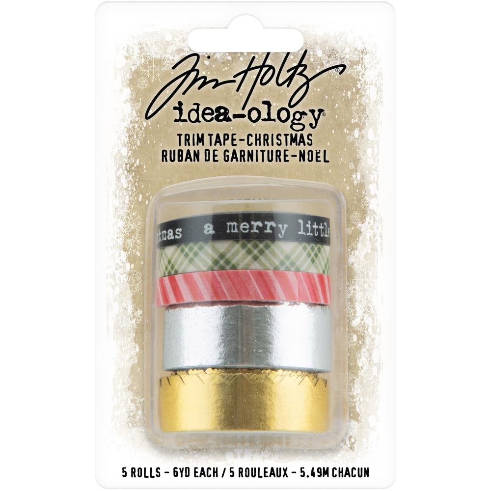 Tim Holtz idea-ology Trim Tape Christmas 5 Rolls Project Embellishments