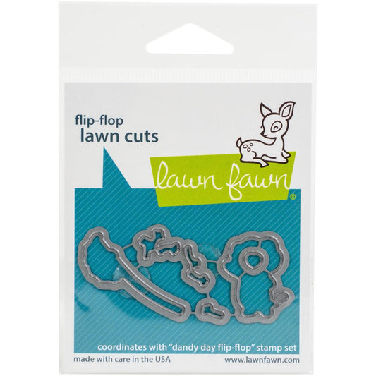 Lawn Fawn Cuts Custom Craft Dies Dandy Day Flip Flop 5pc LF2563