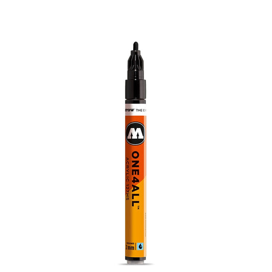 Molotow ONE4ALL 127HS Metallic Black Acrylic Marker Pen 2mm Colour 223