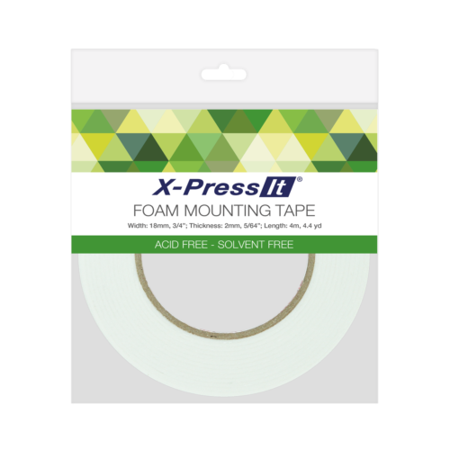 X-Press It Foam Mounting Tape Craft 18mm x 2mm x 4m