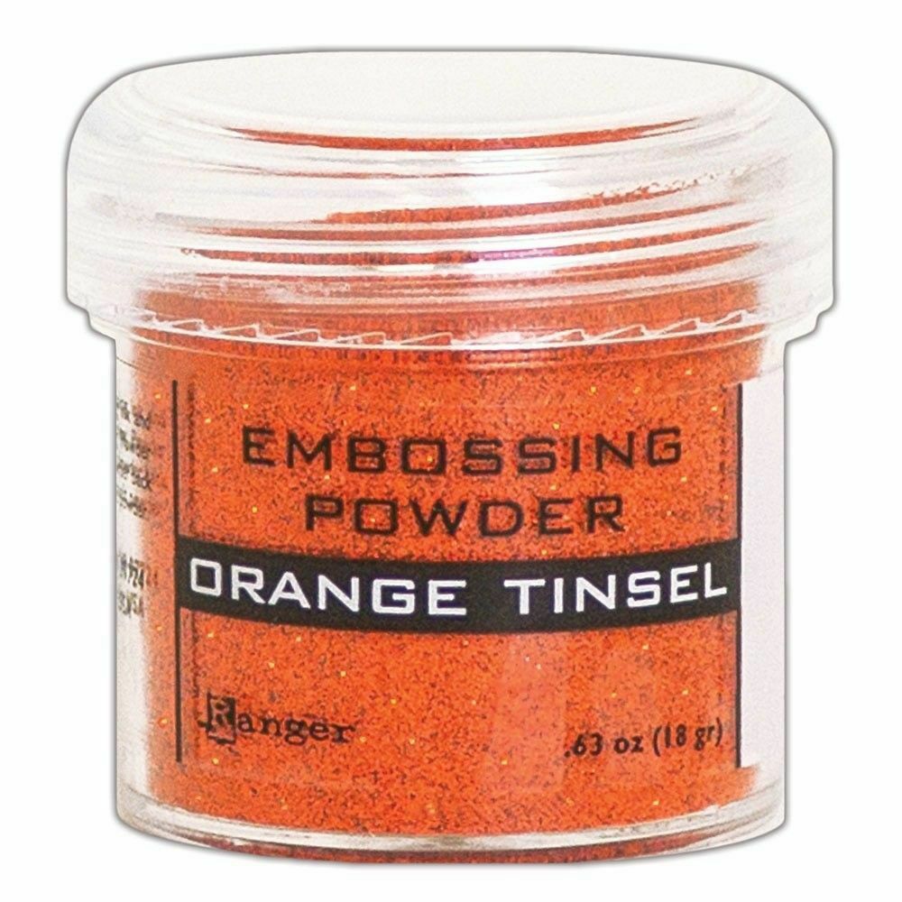Ranger Embossing Powder Orange Tinsel 1oz Jar Weight 0.63oz/18gr