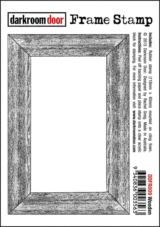 Darkroom Door Frame Wooden Rubber Stamp 80mm x 118mm