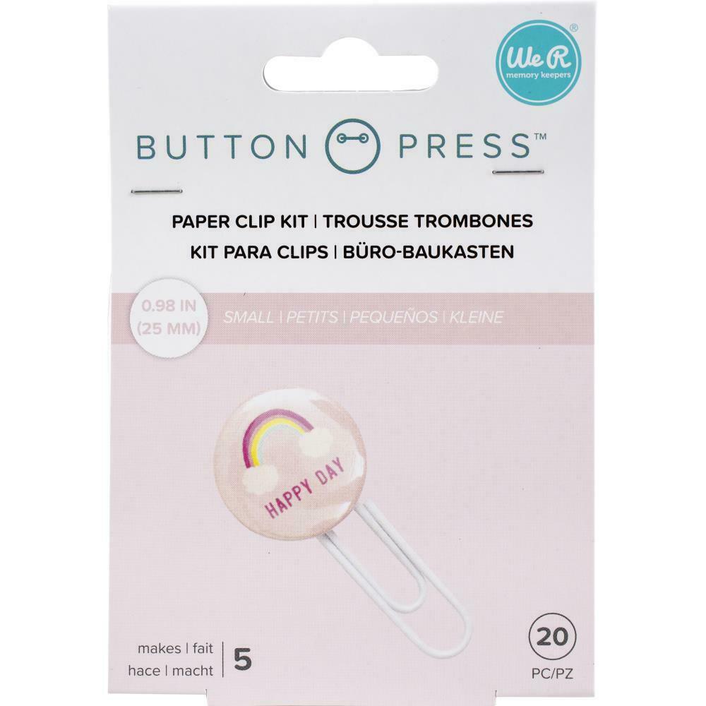 We R Memory Keepers Button Press Small Paper Clip Kit 20pc Makes 5 Buttons