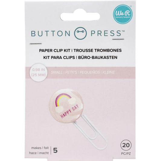 We R Memory Keepers Button Press Small Paper Clip Kit 20pc Makes 5 Buttons