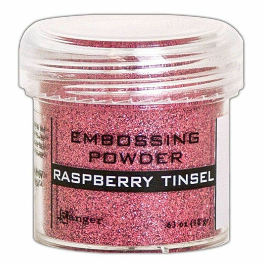 Ranger Embossing Powder Raspberry Tinsel 1oz Jar Weight 0.63oz/18gr