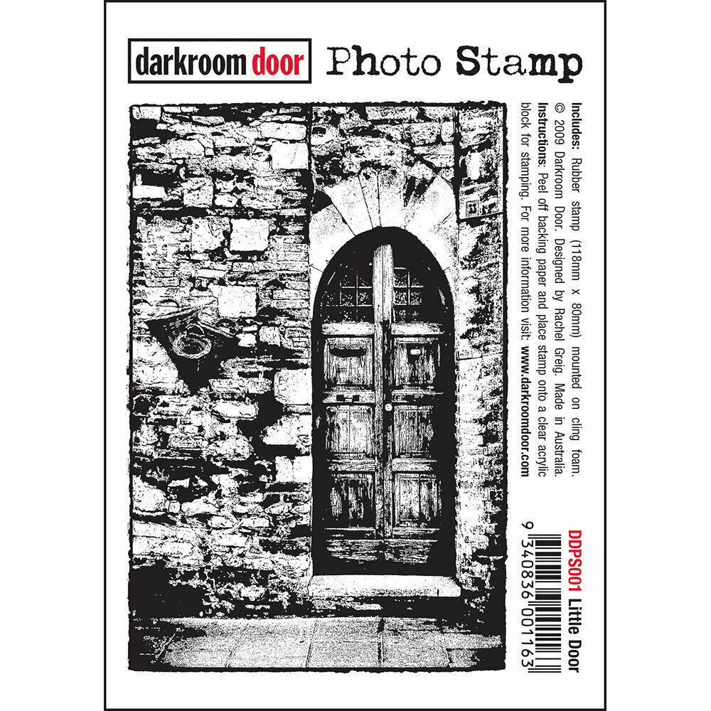 Darkroom Door Photo Rubber Stamp Little Door - 118mm x 80mm