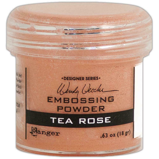 Ranger Embossing Powder Tea Rose 1oz Jar Weight 0.63oz/18gr